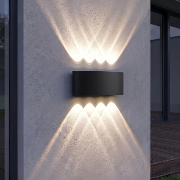 Gevel wandlamp LED JNH041-8G Black
