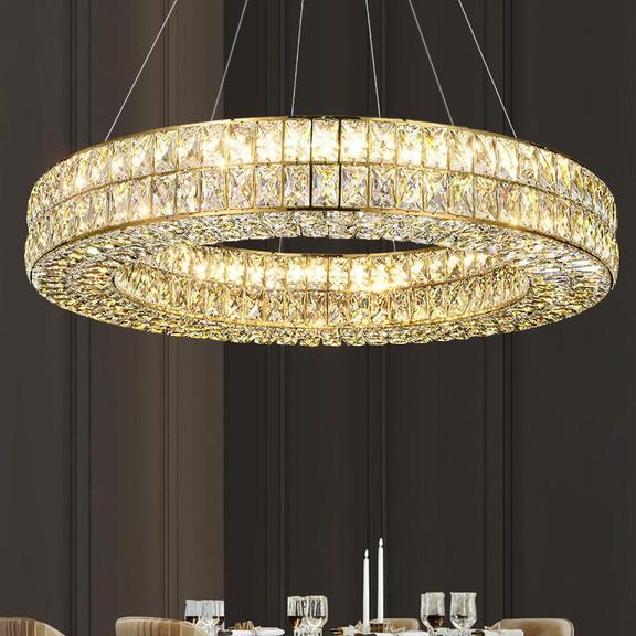 HÄNGANDE TAKLAMPA LED APP1568-CP Guld 60 cm