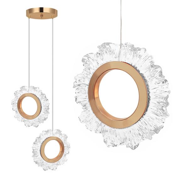 TAKLAMPA HÄNGANDE LED LHJ103-2CP GULD