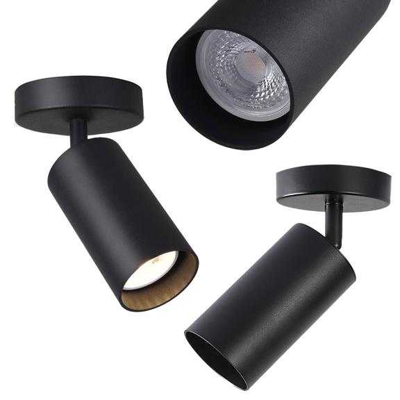 TAKLAMPA / VÄGGLAMPA SPOT STRÅLKASTARE APP1244-1C SVART