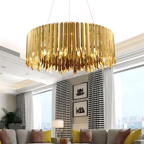 Metallhängande lampa APP1764-8CP GULD