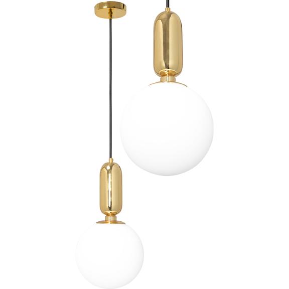 Taklampa Hängande Glas Metall APP474-1CP Guld