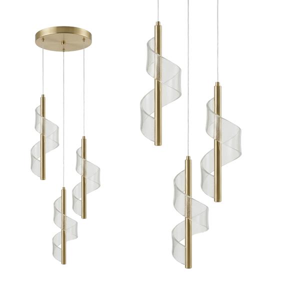 TAKLAMPA HÄNGANDE LED G178-3CP GULD