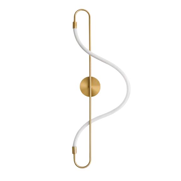 Vägglampa väggarmatur LED APP858-W Long Guld