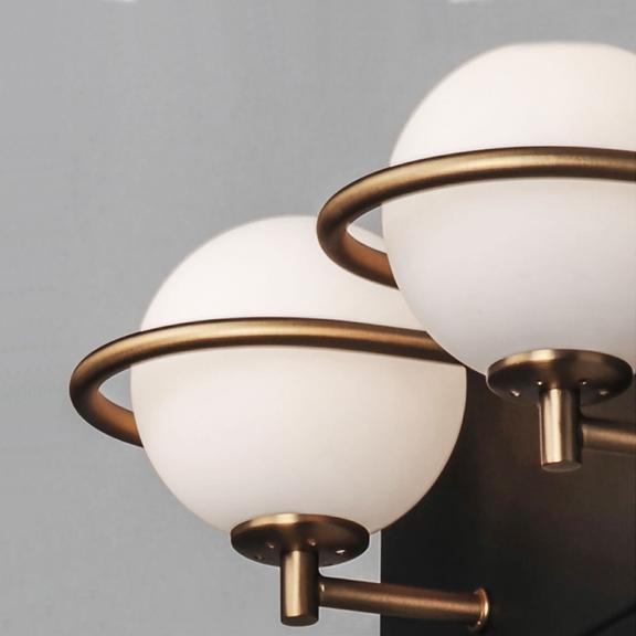 VÄGGLAMPA VÄGGLJUS APP1221-2W Svart