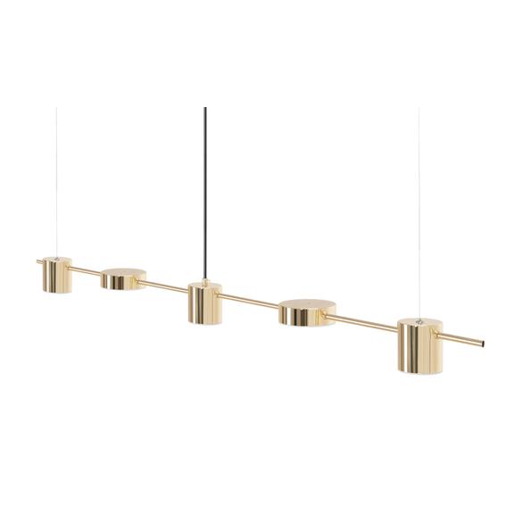 Hängande LED-taklampa APP929-5CP Guld