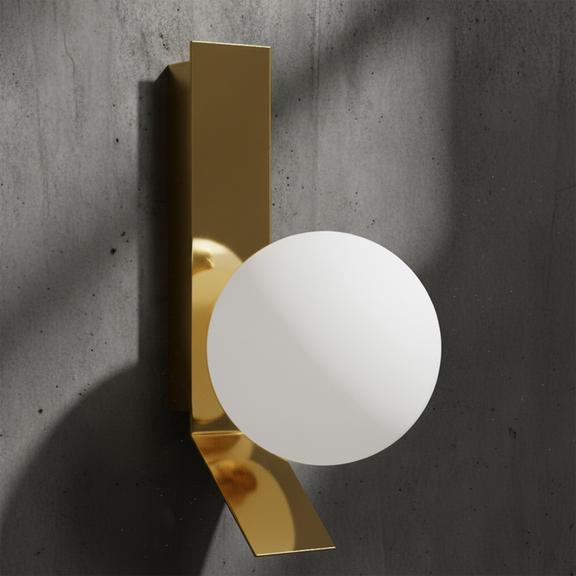 Vägglampa APP1758-1W Guld/Vit