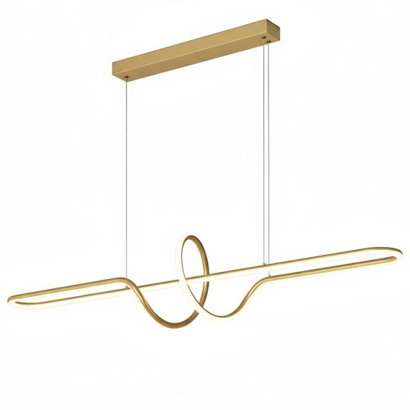 HÄNGANDE TAKLAMPA LED LHJ038-CP GULDBORSTAD