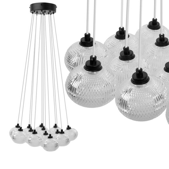 TAKLAMPA MS024-13CP Svart