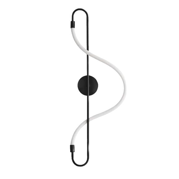 Vägglampa LED-väggspot APP857-W Long Svart
