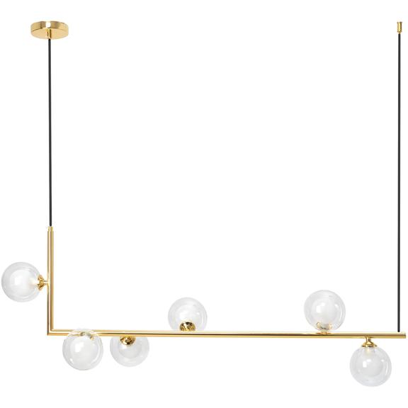 Hänglampa Glasglob APP690-6CP Guld