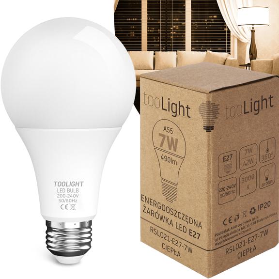 LED-lampa Varm E27 7W RSL021