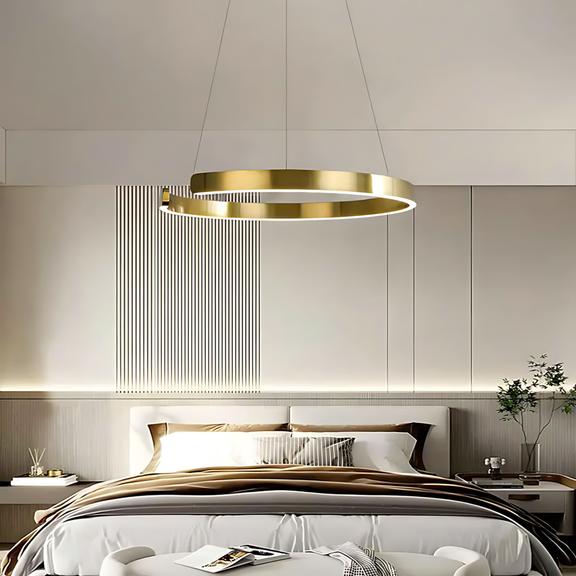 HÄNGLAMPA LED LHJ053-CP1 C BORSTAD GULD 60 CM
