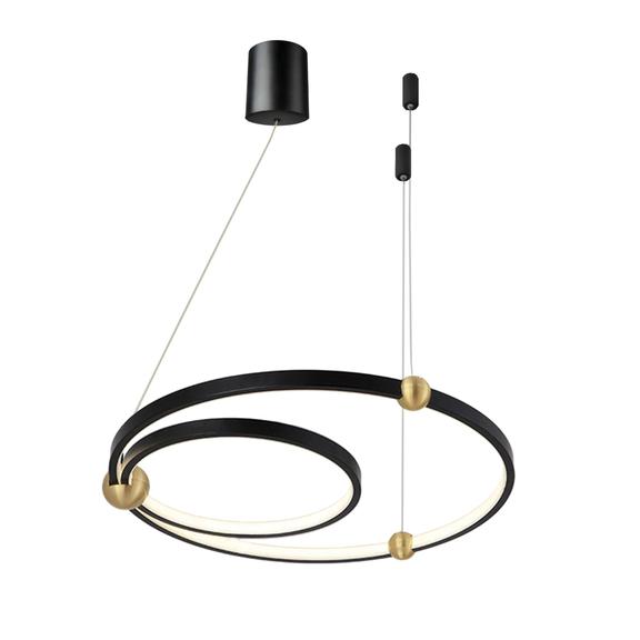 Ring LED-lampa + fjärrkontroll APP692-30-50 Svart
