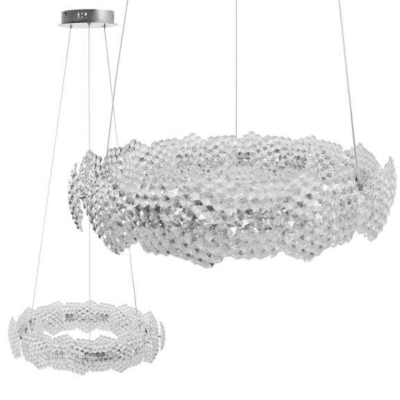 HÄNGLAMPA LED MS017-CP Krom 57 cm