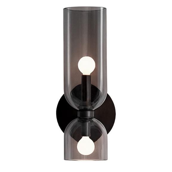VÄGGLAMPA VÄGGLAMPA APP1208-2W Svart