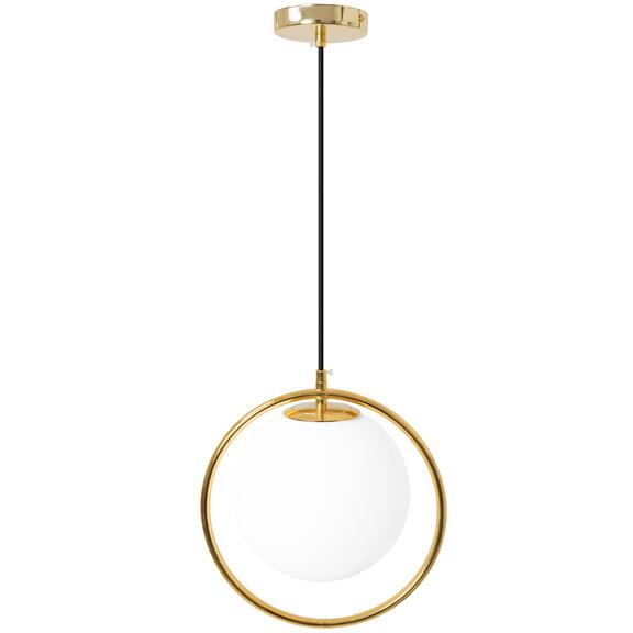 Glaspendellampa i tak med Takglob APP430-1CP Vit