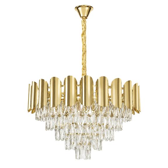 Kristall-pendellampa SWE100-CP 60cm GOLD