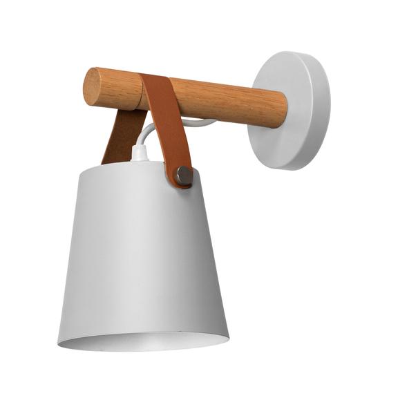 Metallisk vägglampa med rem APP467-1W Vit