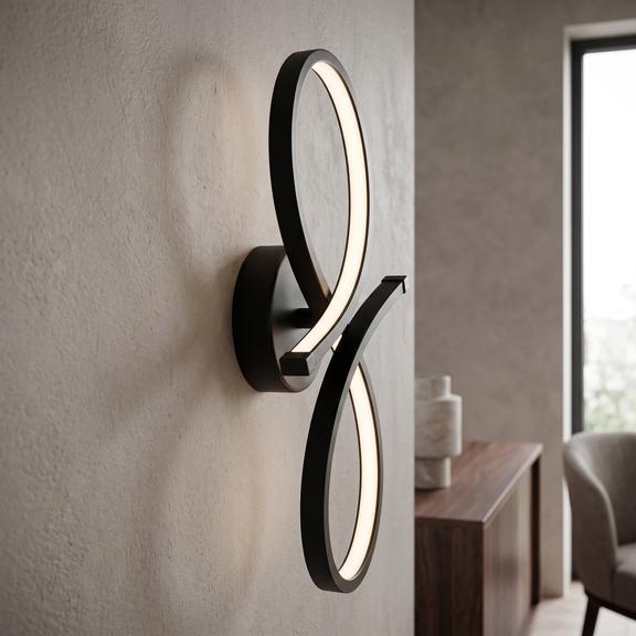 VÄGGLAMPA VÄGGSPOT LED APP1050-W Svart