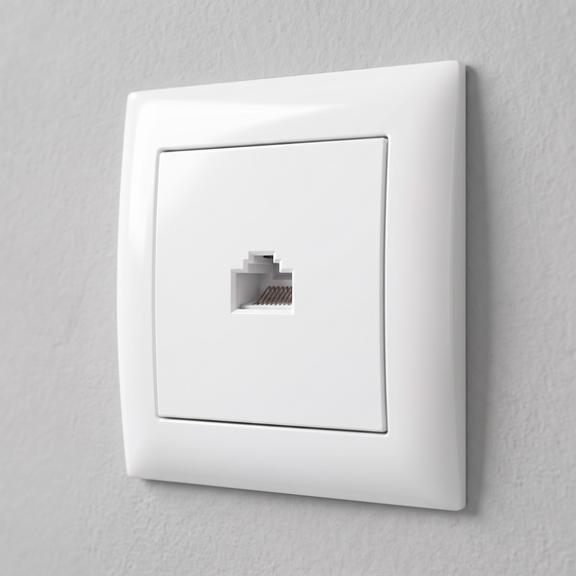 Розетка RJ45 OSTE JNH010-S WHITE