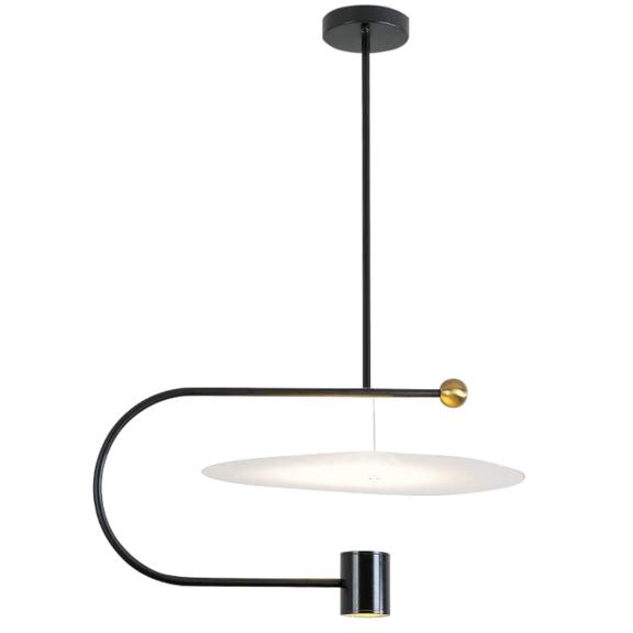 LED taklampa APP589-1CP svart