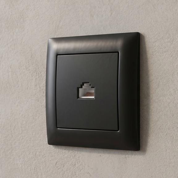 Розетка RJ45 с Рамка OSTE JNH010-S BLACK