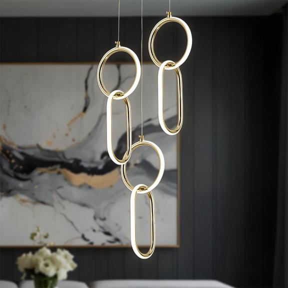 HÄNGLAMPA LED G077-3CPR Guld