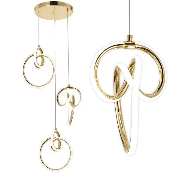 HÄNGLAMPA LED G072-3CPR Guld