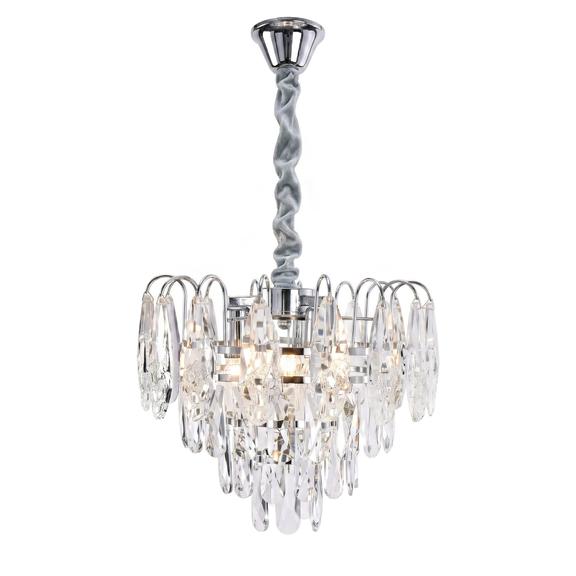 Kristall-pendellampa SWE077-CP 30cm Chrome
