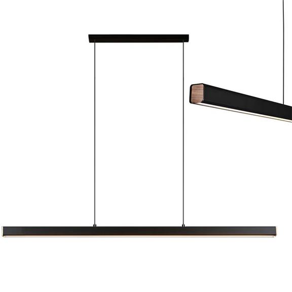 Hängande LED-taklampa APP1448-CP Svart 100 cm