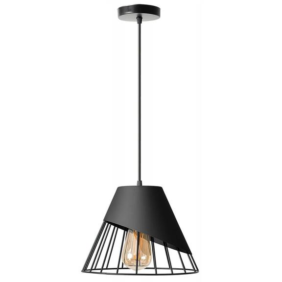 TAKLAMPA HÄNGENDE METALLSKÄRM APP227-1CP SVART