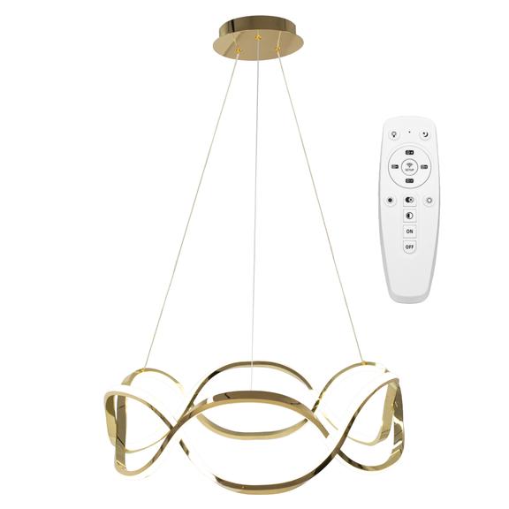 Modern taklampa LED + FJÄRRKONTROLL APP800-CP Twist Guld