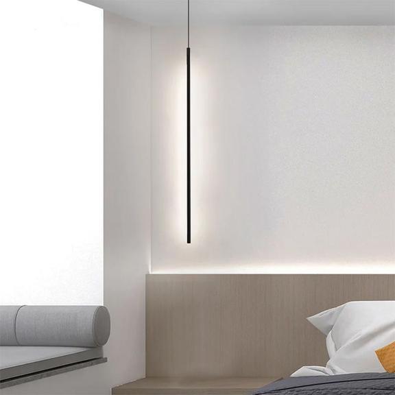 HÄNGANDE LED TAKLAMPA APP1413-C SVART 100 cm