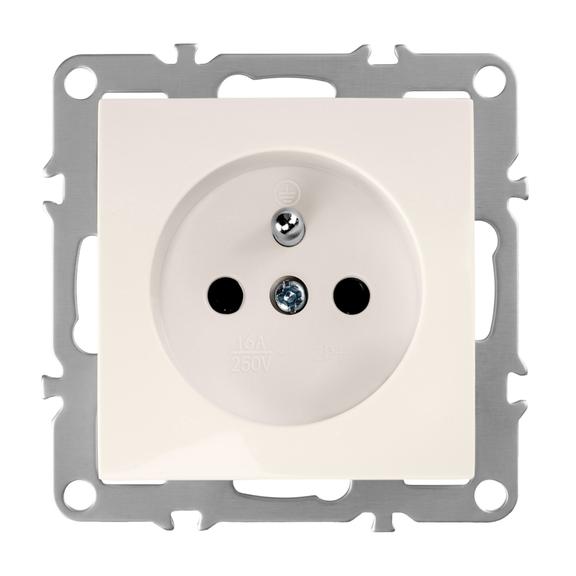 Viengubas lizdas su įžeminimu OSTE JNH001-G Beige
