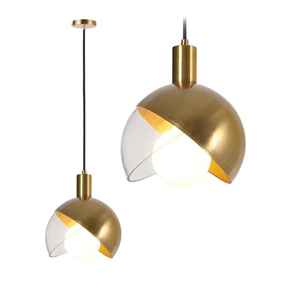 Glaspendellampa taklampa kula APP638-1CP guld
