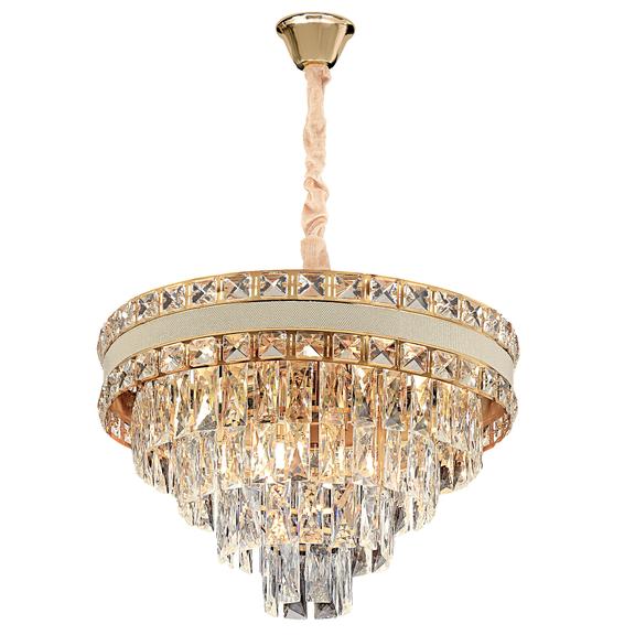 Hänglampa med kristaller G048-CP 50CM GULD