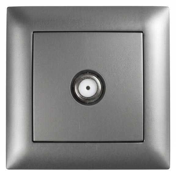 Antenas Kontaktligzda ar Rāmi OSTE JNH012-A GREY