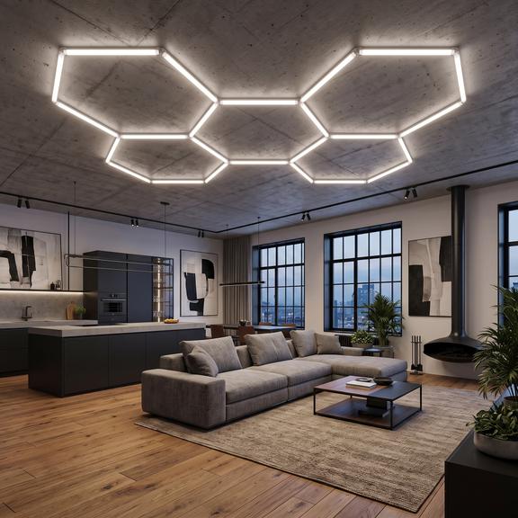 HEXAGON LED lámpa JNH051-H White