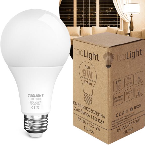 LED-lampa Varm E-27 9W RSL023