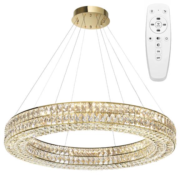 TAKLAMPA HÄNGANDE LED APP1569-CP Guld 80 cm