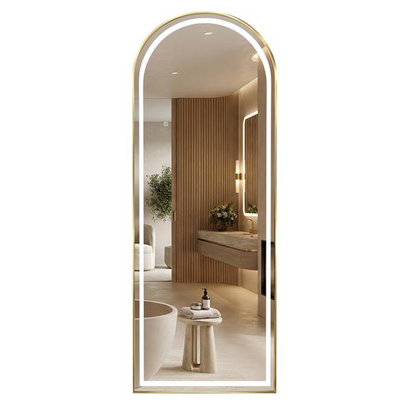 LED-SPEGEL Orbit 60x170 cm Borstat Guld