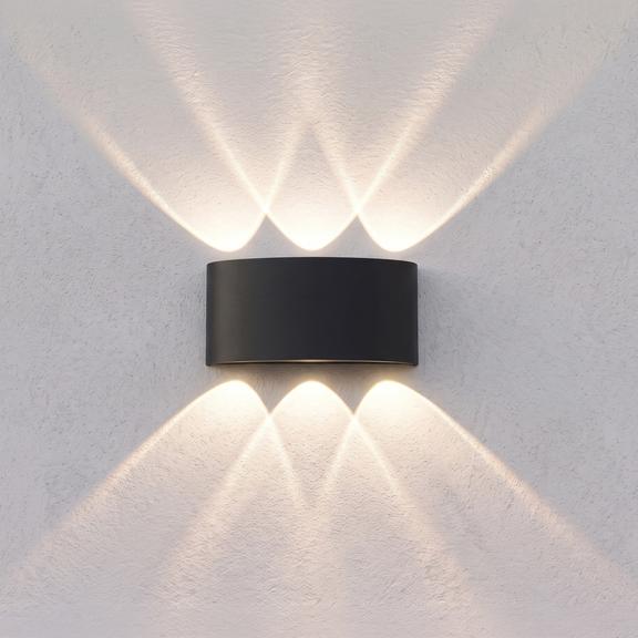 Gevel wandlamp LED JNH040-6G Black