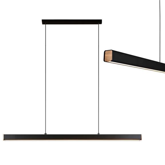 Hängande LED-taklampa APP1447-CP Svart 80 cm
