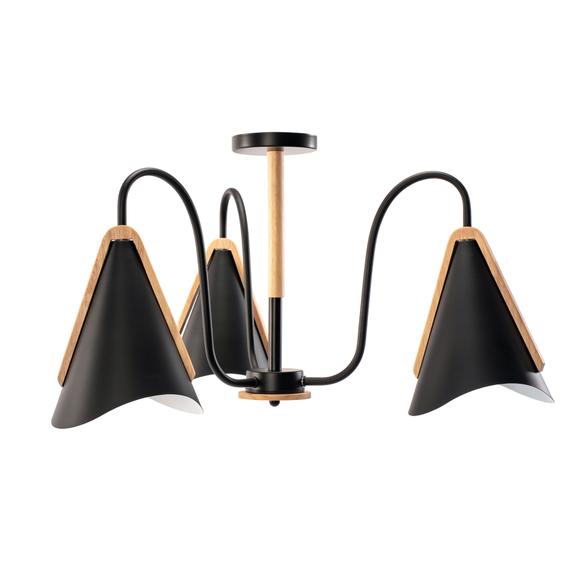 Skandinavisk Tretakslampa APP605-3C Svart