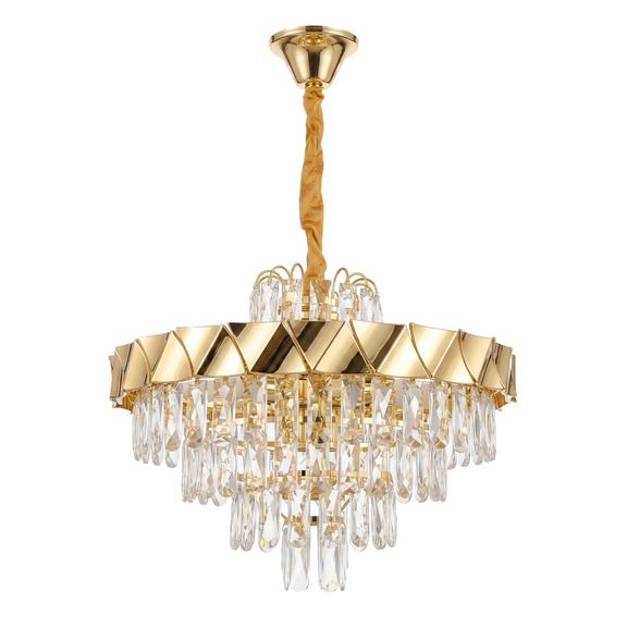 Kristall-pendellampa SWE076-CP 50cm GOLD