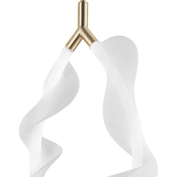 HÄNGLAMPA LED G013-1CP VIT/GULD