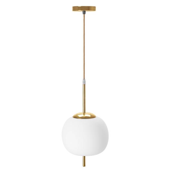 Taklampa i glas, hängande kula APP669-1CP, guld