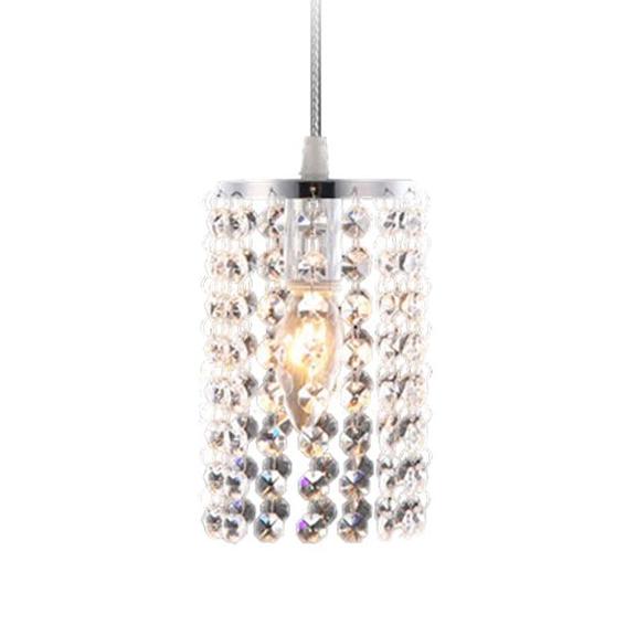 Taklampa Kristall APP730-1CP Silver