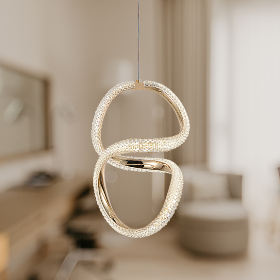 HÄNGLAMPA LED G069-CP Guld